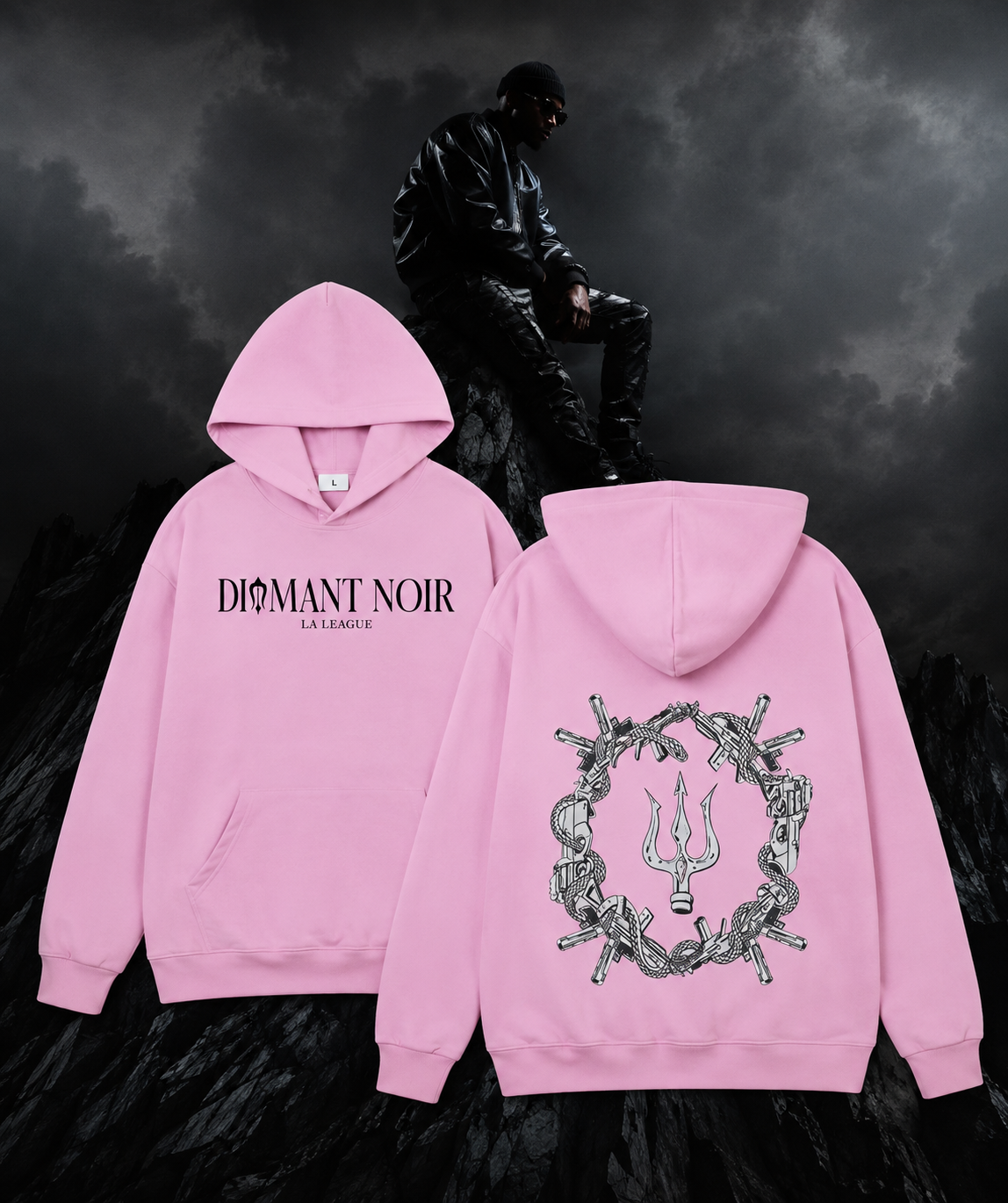 Pull diamant noir