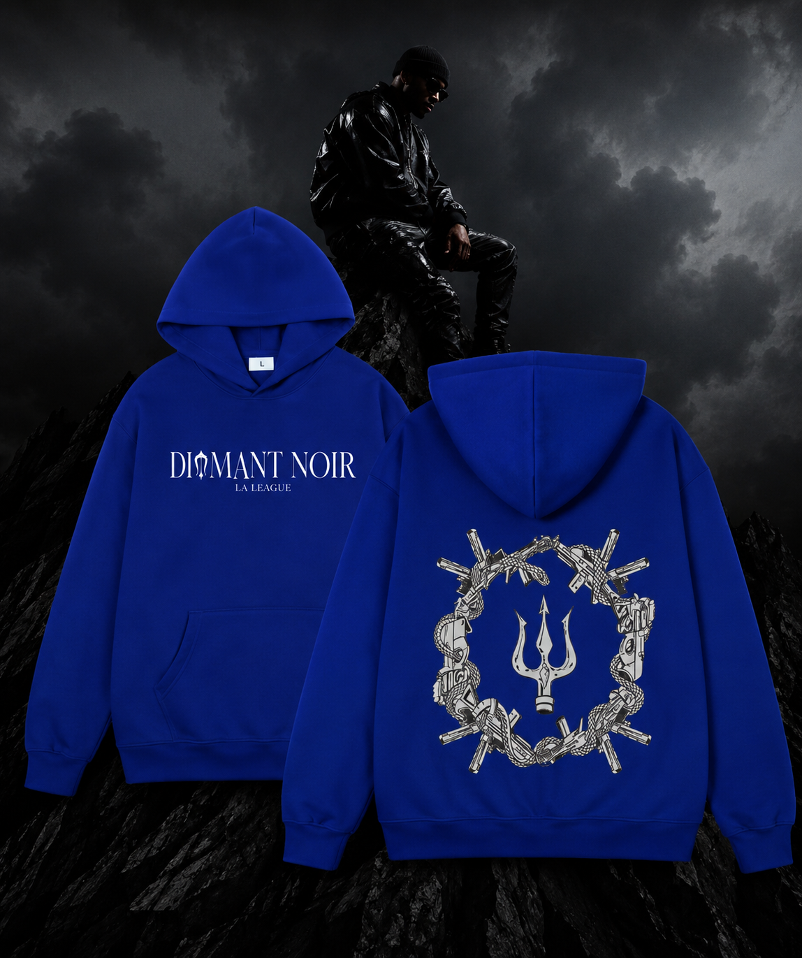 Pull diamant noir