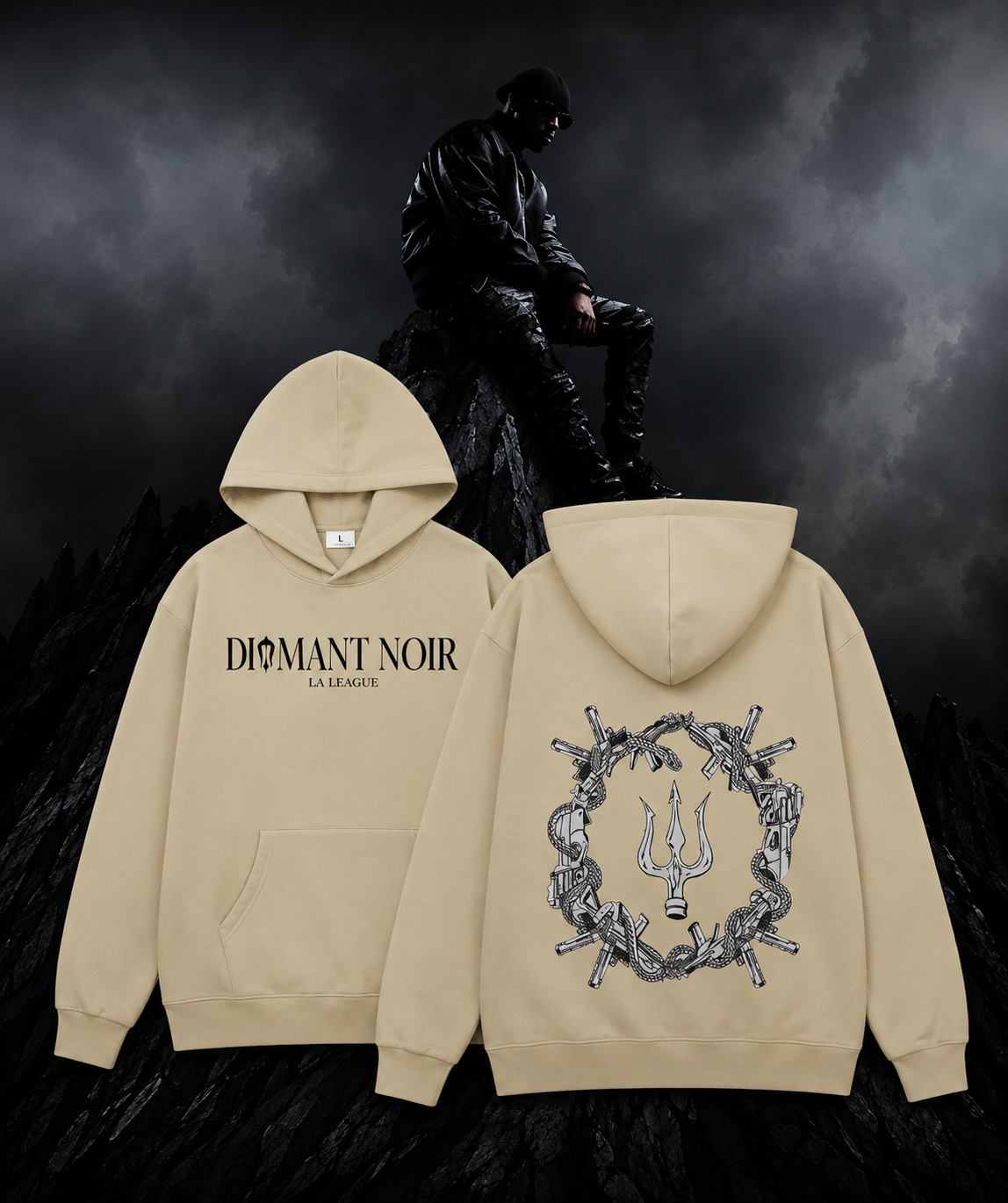 Pull diamant noir