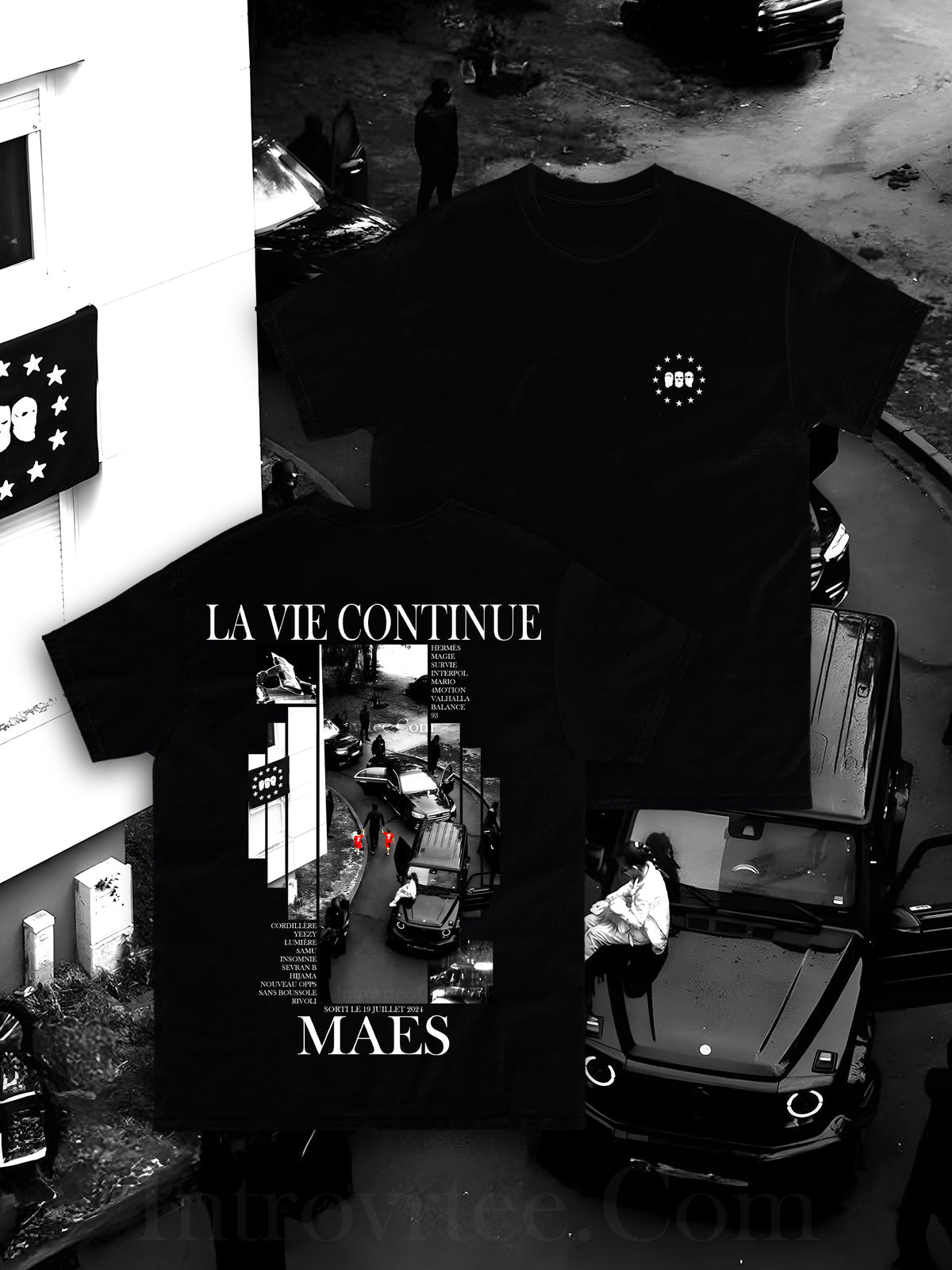 T-shirt maes la vie continue