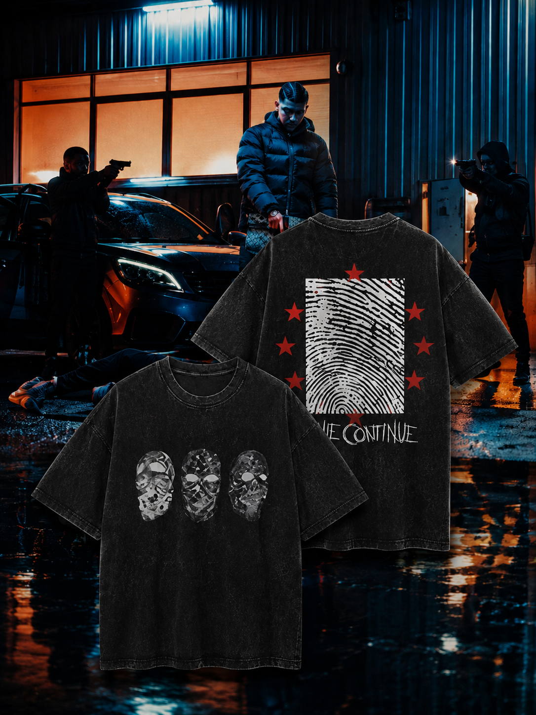 T-shirt maes 3 singes